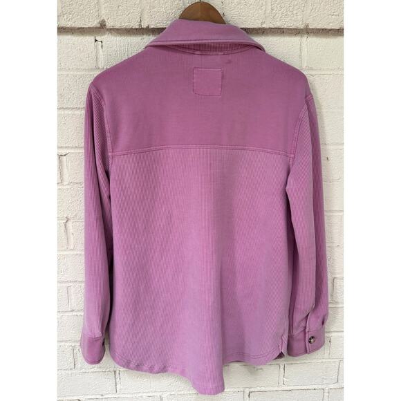 Altar’d State Ribbed Bubblegum Pink oversized Shacket Size XS Relaxed Oversized - Picture 8 of 8